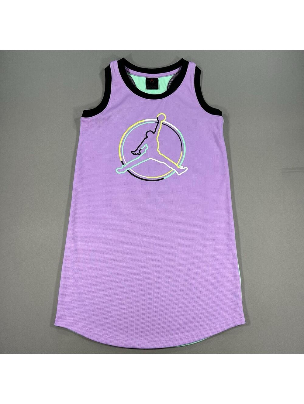 Air Jordan #23 Jersey Tank Dress Rush Rush Lavender Girls Medium (10-12)